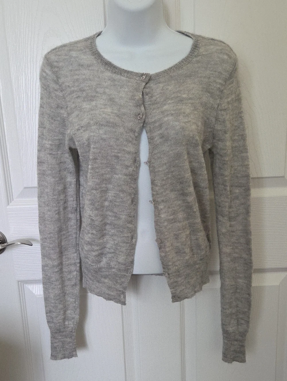 J. Crew Heather Alpaca Cardigan M